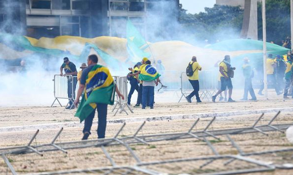 Atos de 8 de janeiro em Brasília (Foto: Marcelo Camargo/Agência Brasil)