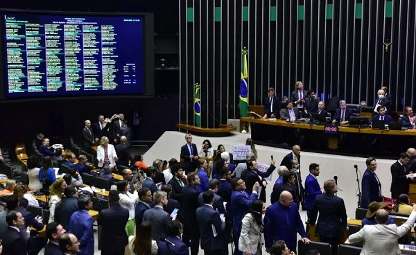 Sessão no Congresso (Foto: Zeca Ribeiro/Câmara dos Deputados)