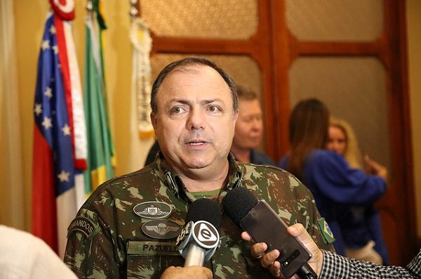 Ministro interino da Saúde, Eduardo Pazuello (Foto: Reprodução)
